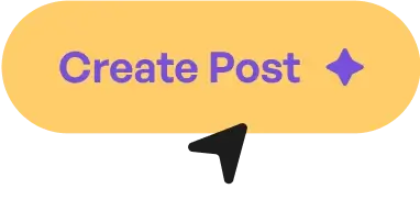 image with black arrow and create post text