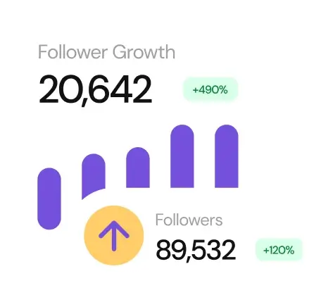 diagram showing the growth of followers